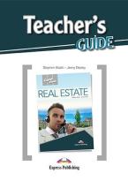 CAREER PATHS REAL ESTATE Teacher's Book GUIDE