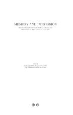 Memory and Impression. Proceedings of an International Colloquium organized at Tegea. December 12-13, 2019