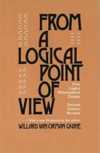 FROM A LOGICAL POINT OF VIEW : NINE LOGICO-PHILOSOPHICAL ESSAYS, SECOND REVISED EDITION