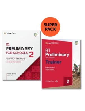 CAMBRIDGE ENGLISH PRELIMINARY FOR SCHOOLS SUPER PACK 2 (PRACTICE TEST + TRAINER + DIGITAL PRACTICE TESTS)